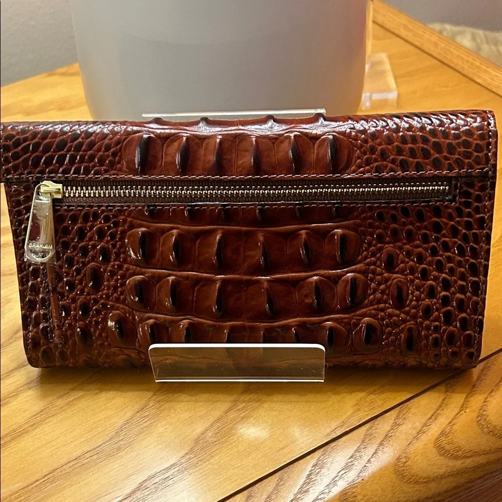 Brahmin Pecan Checkbook Wallet NWOT